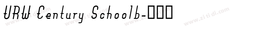 URW Century Schoolb字体转换
